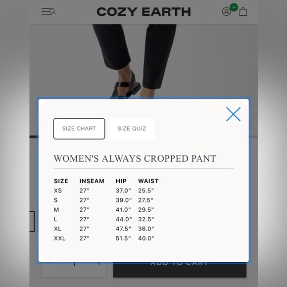 NWT Cozy Earth Women's Always Cropped‎ Pant in Jet Black Size XXL - Picture 11 of 11